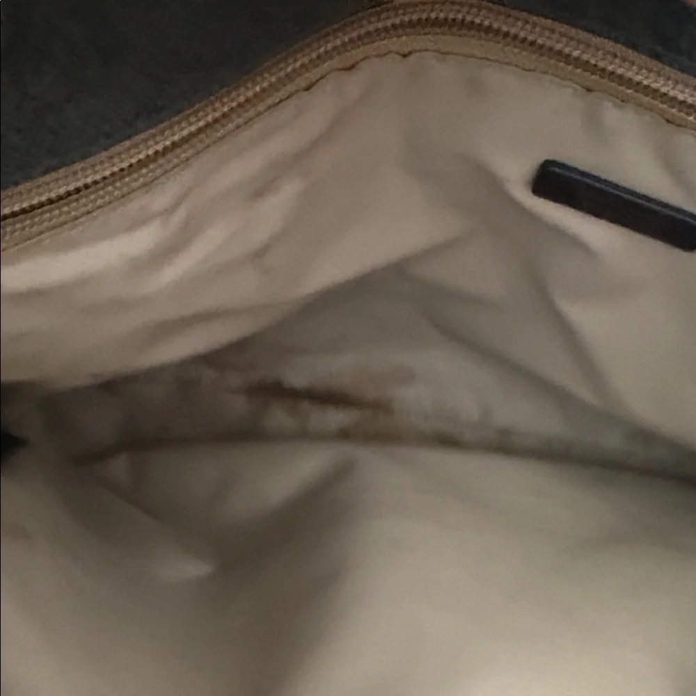 Tumi Gray and Black tote